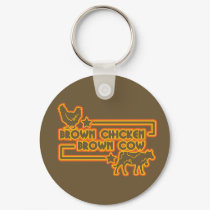 Brown Chicken Brown Cow keychains