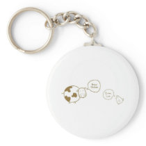 brown chicken brown cow key chain