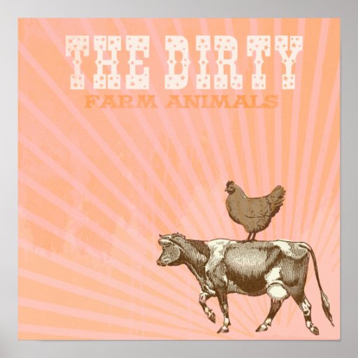 BROWN CHICKEN BROWN COW PRINT