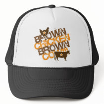 Brown Chicken Brown Cow - Vintage Orange Hat