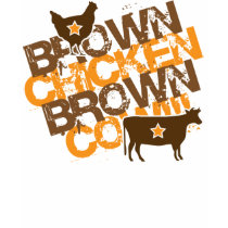 Brown Chicken Brown Cow - Vintage Orange t-shirts