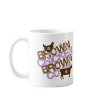 Brown Chicken Brown Cow - Vintage Pink Coffee Mug