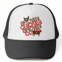 Brown Chicken Brown Cow - Vintage Red Mesh Hat