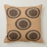 Brown Circles theme Pillow Cushion