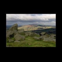 Brown Clee from Clee Hill. Poster by cARTerART posters