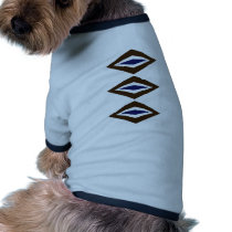 Brown & Cobalt Retro Diamond Trio pet clothing by JaZilla Brown & Cobalt Retro Diamond Trio pet clothing
