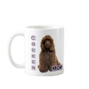 Brown Cocker Spaniel Mom 4 mugs by GreyWolfCreation Brown Cocker Spaniel Mom 4 mugs