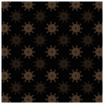Brown Cogs. Fractal Circles Pattern. Acrylic Cut Out