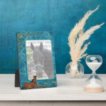 Brown Colt Horse Lover's Photo Display plaques