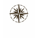 Brown Compass Rose T-Shirt by cybear Brown Compass Rose T-Shirt
