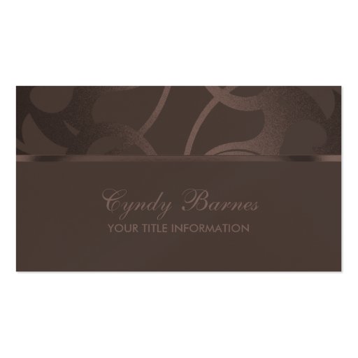 Brown Contemporary  Business Card