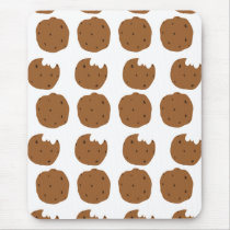 Brown Cookie pattern Mousepad