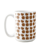 Brown Cookie pattern Coffee Mugs