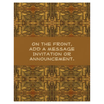 brown country western flyers by DonnaGraysonAbstract brown country western flyers