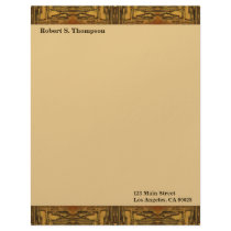 brown country western letterhead