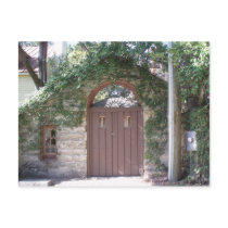 BROWN COURTYARD DOOR postcards