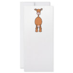 Brown Cow Cartoon. Front. Rack Card Template