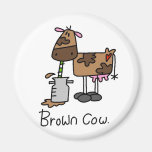 Brown Cow T-shirts and Gifts Refrigerator Magnets