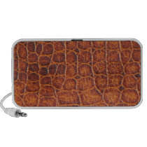 Brown Crocodile Skin Customizable Doodle Speaker