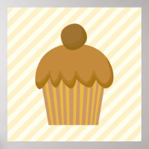 Brown Cupcake. Poster
