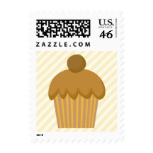 Brown Cupcake. Stamps