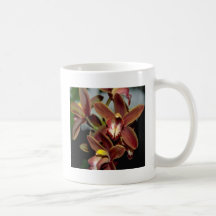 Brown Cymbidium flowers Mugs