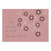 Brown Daisies Save the Date business cards by zazzleproducts1 Brown Daisies Save the Date business cards
