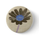 Brown Daisy Button