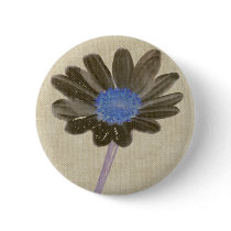 Brown Daisy Button