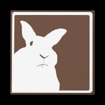 Brown Disapproving Rabbit Magnet magnets