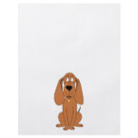 Brown Dog. Hound Cartoon with Collar. Full Color Flyer