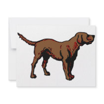 Brown Dog invitations