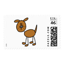 Brown Dog Tshirts and Gifts Stamps