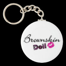 Brown Doll Keychain keychains