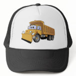 Brown Dump Truck Cartoon Trucker Hat