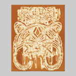 Brown Earthy Ethnic Abstract Art Sale Curvy Woman canvas prints