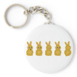 Brown Easter Bunnies Key Chains