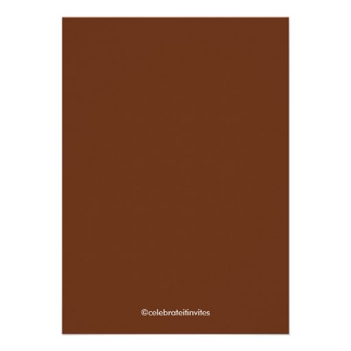 Brown Elegant Baptism | Christening Elegant Cross Custom Invitations