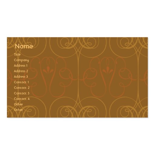 Brown Elegant - Business Business Card Template (front side)