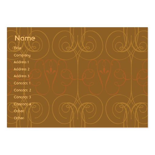 Brown Elegant - Chubby Business Cards