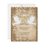 Brown Elegant Vintage wedding invite