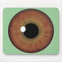 Brown Eye Iris Custom Cool Mouse Pad