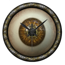 Brown eye wall clock wall clocks
