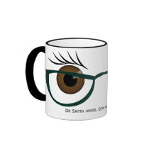 Brown Eyes and Glasses mugs