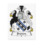 Brown Family Crest Postcards