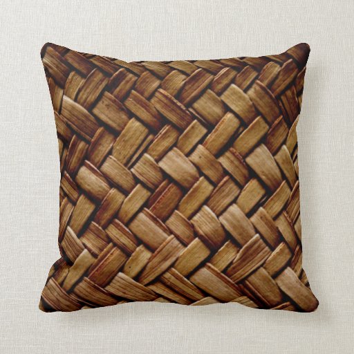 Brown Faux Straw Mix & Match Pillows Gifts Zazzle