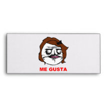 Brown Female Me Gusta Comic Rage Face Meme Envelopes