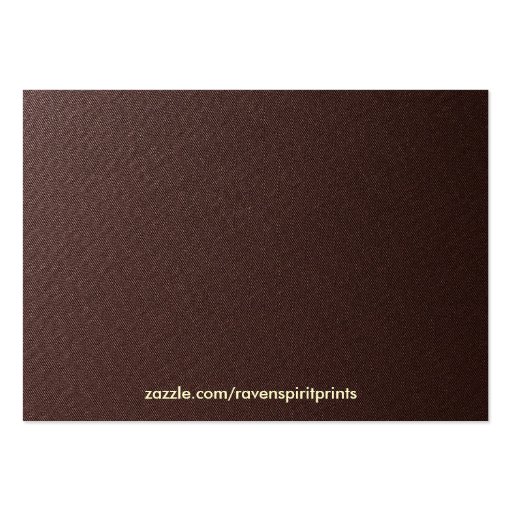Brown Fibre Fabric Business Cards (back side)