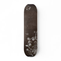 Brown Floral skateboards