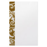 Brown Floral Stationery
